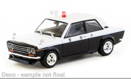 Modelauto Datsun 510 police Japanische Politie 1/64 Tarmac Works