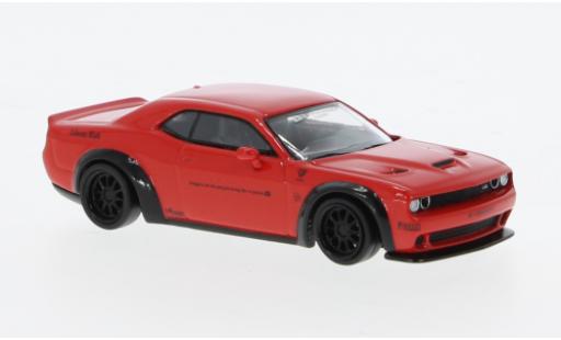 Modelauto Dodge Challenger SRT Hellcat LB-Works rood 1/64 Tarmac Works
