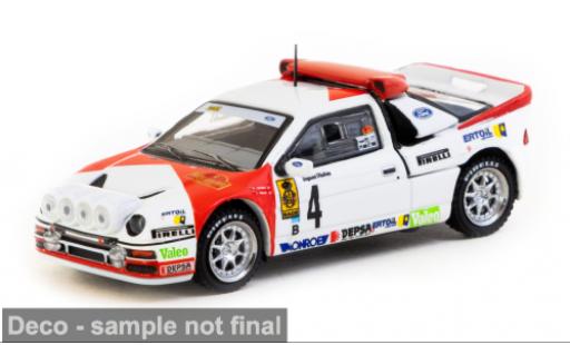 Modelauto Ford RS200 Rally RS2000 Catalunya 1986 #4 1/64 Tarmac Works