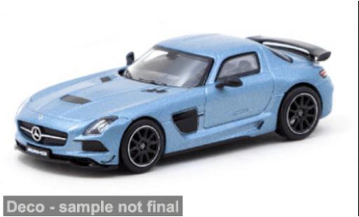 Modelauto Mercedes B Black Series Mercedes SLS A lack blauw 1/64 Tarmac Works