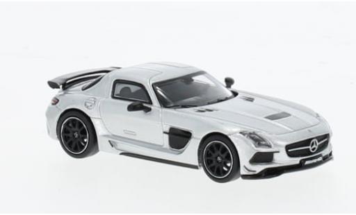 Modelauto Mercedes B Black Series Mercedes SLS A lack grijs 1/64 Tarmac Works