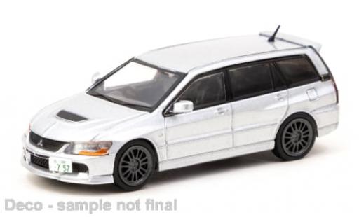 Modelauto Mitsubishi Lancer Evolution Wagon grijs 1/64 Tarmac Works