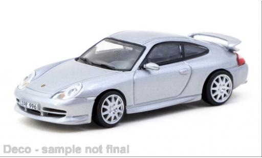 Modelauto Porsche 911 GT3 grijs 1/64 Tarmac Works