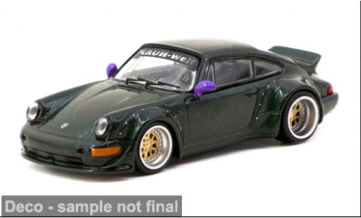 Modelauto Porsche 911 RWB groen 1/64 Tarmac Works