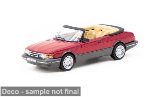 Modelauto Saab 900 Turbo Cabriolet rood 1/64 Tarmac Works