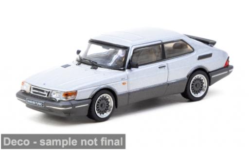 Modelauto Saab 900 Turbo grijs 1978 1/64 Tarmac Works