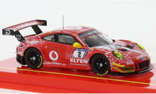 Modelauto Porsche 911 GT3 R No.2 24h Nuerburgring 2018 1/64 Tarmac Works