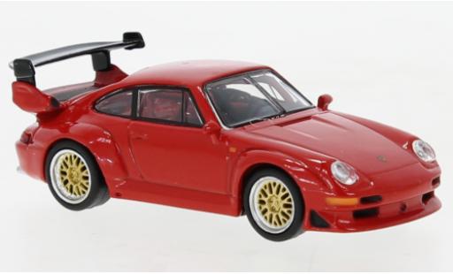 Modelauto Porsche 911 GT2 rood 1/64 Tarmac Works