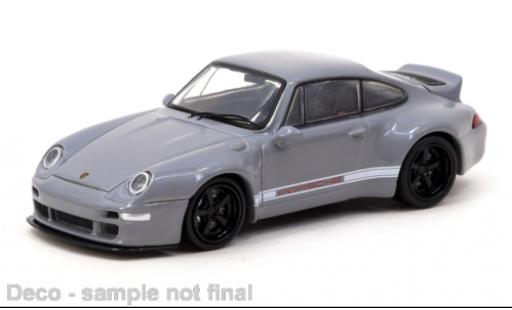 Modelauto Porsche 911 Base Gunther Works grijs 1/64 Tarmac Works