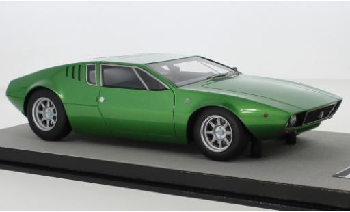 Modelauto De Tomaso Mangusta Coupe metallic groen 1971 1/18 Tecnomodel
