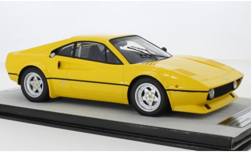 Modelauto Ferrari 308 GTB/4 LM geel 1976 Pressefahrzeug 1/18 Tecnomodel