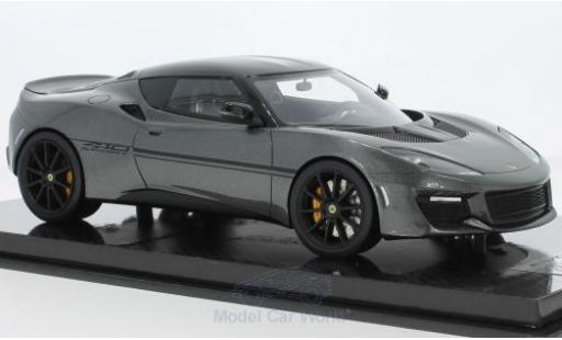 Modelauto Lotus Evora S 410 metallic grijs 2017 1/18 Tecnomodel