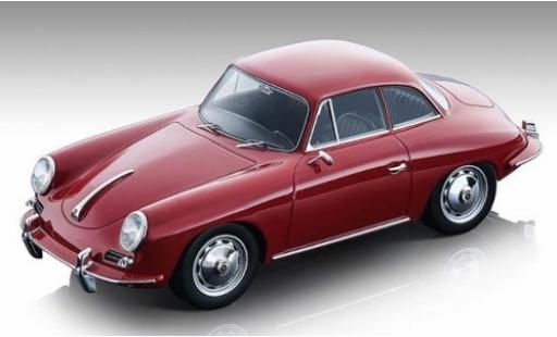 Modelauto Porsche 356 1961 Karmann Hardtop rood 1/18 Tecnomodel