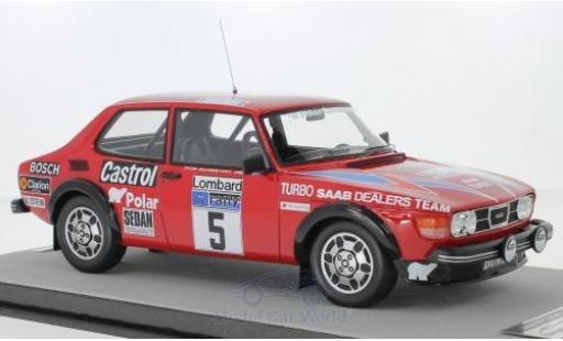 Modelauto Saab 99 RAC Rally Turbo No.5 WM Lombard 1979 S.Blomqvist/B.Cederberg 1/18 Tecnomodel