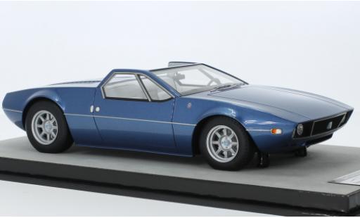 Modelauto De Tomaso Mangusta Spyder metallic blauw 1966 1/18 Tecnomodel