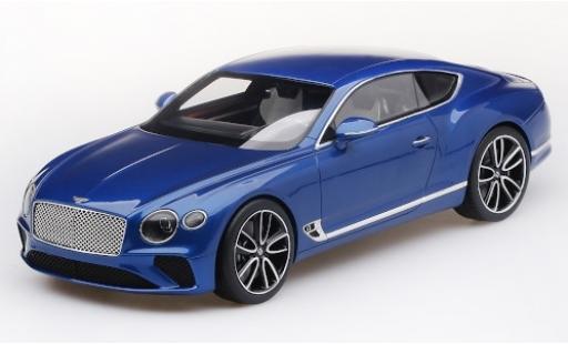 Modelauto Bentley Continental GT metallic blauw 2018 test 1/18 Top Speed