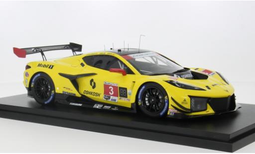 Modelauto Chevrolet Corvette Z06 (C8) GT3.R No.3 Racing by Pratt Miller Motorsports IMSA 24h Daytona 2024 1/18 Top Speed