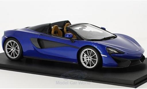 Modelauto McLaren 570 S Spider blauw 1/18 Top Speed