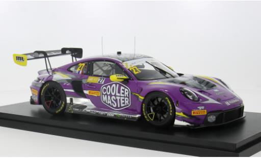 Modelauto Porsche 911 GT3 R No.27 Hubauto Racing Macau Guia Race 2023 1/18 Top Speed