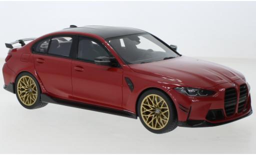 Modelauto Bmw M3 m-performance (G80) metallic rood 2021 1/18 Top Speed