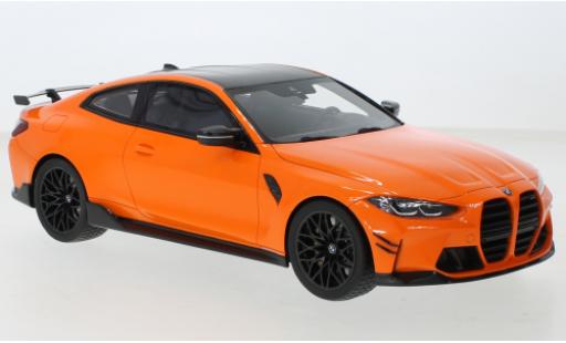 Modelauto Bmw M4 coupe (G82) M-Performance oranje 2021 1/18 Top Speed