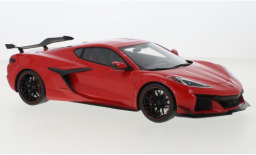 Modelauto Chevrolet Corvette Z06 (C8) rood 2023 1/18 Top Speed
