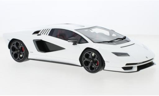 Modelauto Lamborghini Countach LPI 800-4 wit 2021 1/18 Top Speed