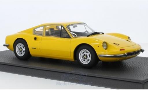 Modelauto Ferrari Dino GT 246 geel 1/18 Topmarques Collectibles