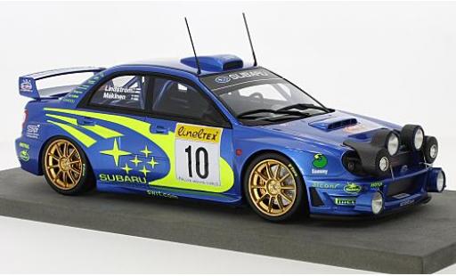 Modelauto Subaru Impreza WRC S7 No.10 Rally WM Rally Monte Carlo 2002 avec Zusatzscheinwerfer T.M&Atilde;&curren;kinen/K.Lindstr&Atilde;&para;m 1/18 Topmarques Collectibles