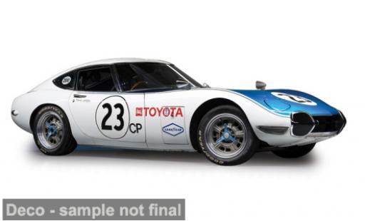 Modelauto Toyota 2000 GT 1967 wit/blauw 1/64 IXO America