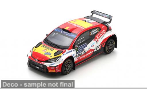Modelauto Toyota Yaris Rally2 GR FIA Motorsport Games Rally 2024 #2 A.Cachon/B.Rozada 1/43 Spark