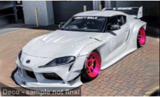 Modelauto Toyota Supra Base wit/roze 2025 1/18 Solido
