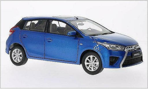Toyota Yaris Base 1/18 Paudi blauw 2014 modelauto