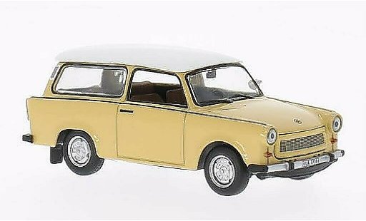Trabant 601 Universal 1/43 WhiteBox beige/wit 1965 modelauto