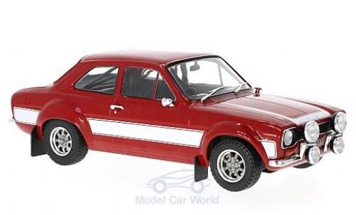 Modelauto Ford Escort MK1 MK I rood/wit 1/18 Triple 9 Collection