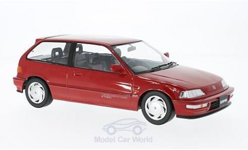 Modelauto Honda Civic Base EF-9 SiR rood RHD 1990 zonder Vitrine 1/18 Triple 9 Collection