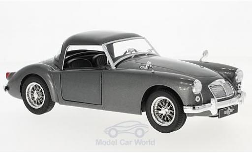 Modelauto MG A Base MKI 1500 metallic grijs 1957 1/18 Triple 9 Collection