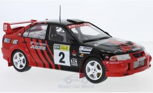 Modelauto Mitsubishi Lancer Evolution VI Evo No.2 Rally Canberra 1999 Y.Kataoka/S.Hayashi 1/18 Triple 9 Collection