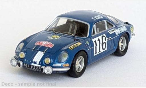 Modelauto Alpine A110 rallye Rally Monte Carlo 1971 #116 1/43 Trofeu