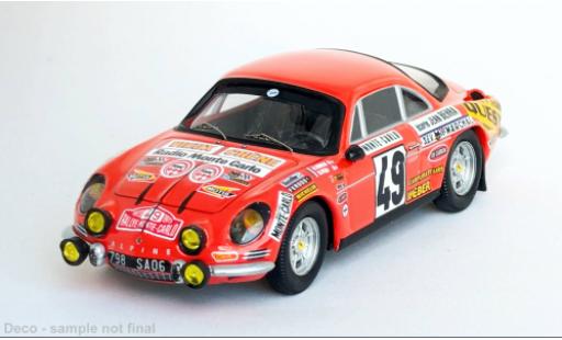 Modelauto Alpine A110 rallye Rally Monte Carlo 1973 #49 1/43 Trofeu