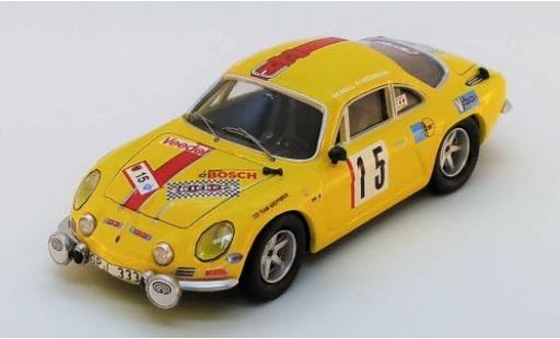 Modelauto Alpine A110 rallye Renault No.15 Olympia Rally 1972 H.Schuller/H.Weidmann 1/43 Trofeu