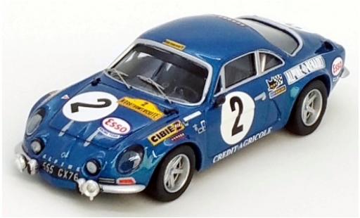 Modelauto Alpine A110 rallye Renault No.2 Marathon de la Route 1971 J-L.Therier/J.Henry/M.Nusbaumer 1/43 Trofeu