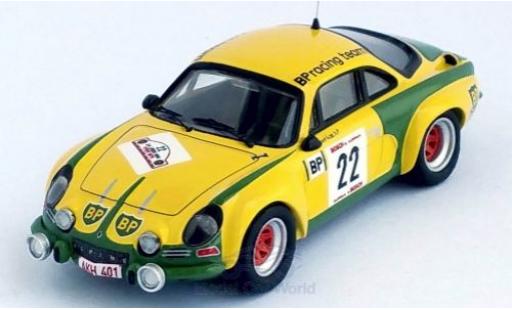 Modelauto Alpine A110 rallye Renault No.22 BP Rally Ypres 1976 F.Roothaert/E.Nijs 1/43 Trofeu