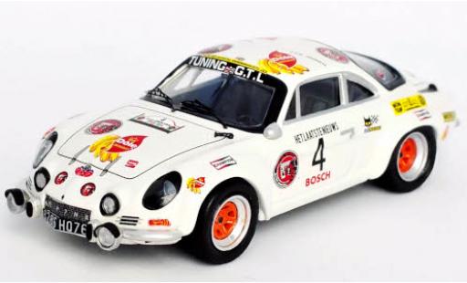 Modelauto Alpine A110 rallye Renault No.4 Tuning G.T.L. Rally Ypres 1974 Pedro/E.Symens 1/43 Trofeu