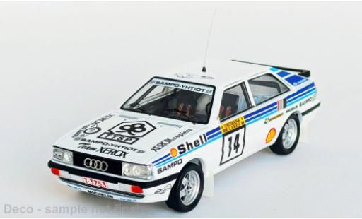 Modelauto Audi Quattro rallye 1000 Lakes Rally 1986 #14 1/43 Trofeu