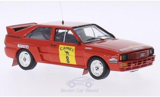 Modelauto Audi Quattro a2 No.8 Campeonato Espana Ralys Tierra 1988 C.Aldecoa/M.Inunciaga 1/43 Trofeu