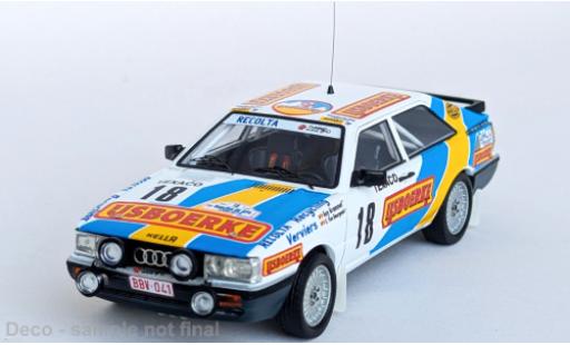 Modelauto Audi Quattro coupe Boucles de Spa 1987 #18 1/43 Trofeu
