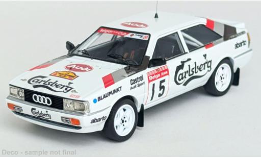 Modelauto Audi Quattro rallye Coupe Rally Condroz 1987 #5 1/43 Trofeu