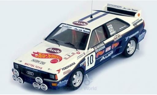 Modelauto Audi Quattro rallye No.10 Mattel - Hot Wheels National Breakdown Rally 1987 J.Bosch/G.Hodgson 1/43 Trofeu