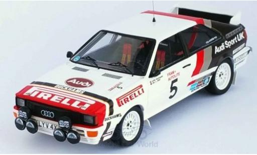Modelauto Audi Quattro rallye No.5 Sport UK Welsh Rally 1982 B.Waldegaard/P.Short 1/43 Trofeu
